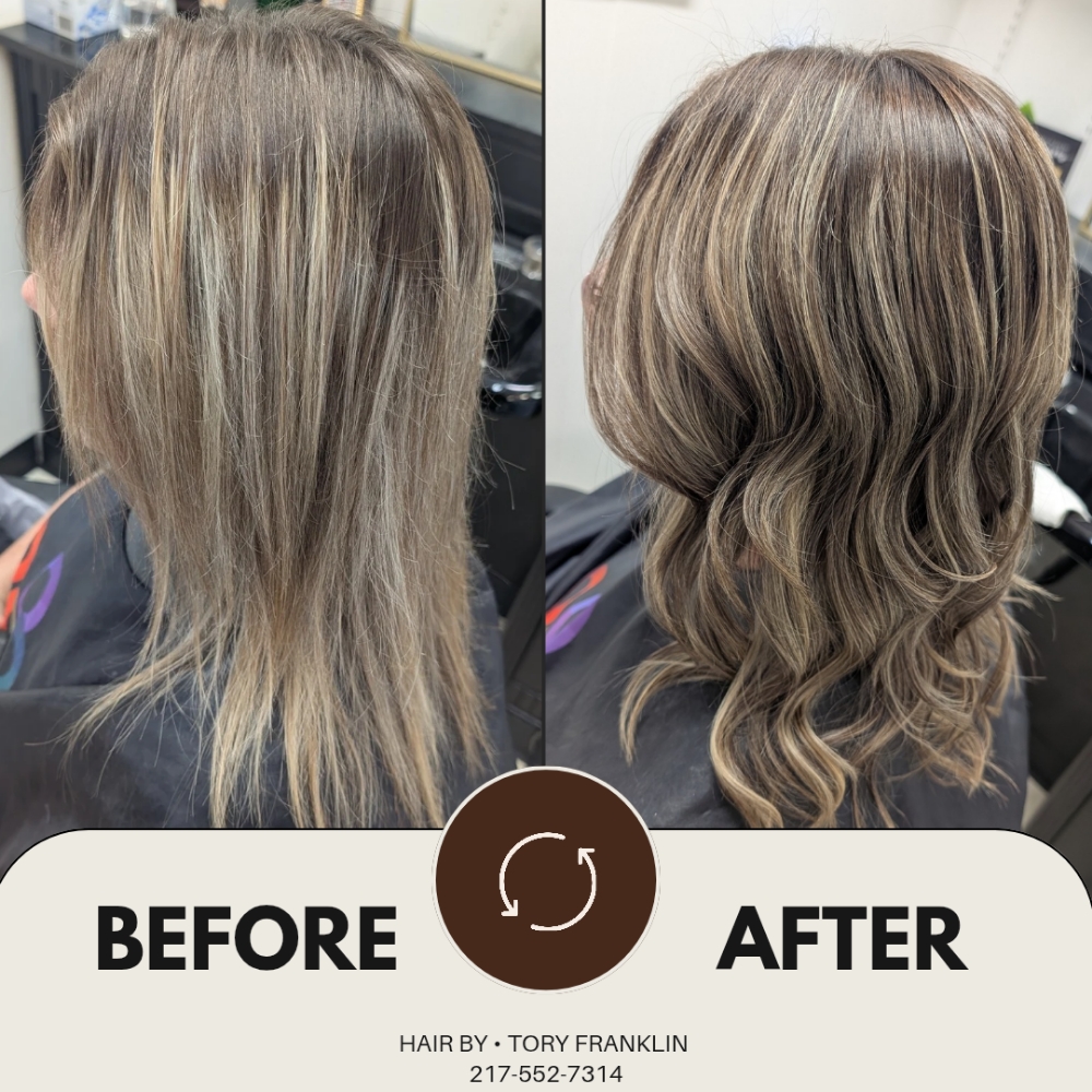 Balayage Coloring at Hair By • Tory Franklin in Tuscola, IL