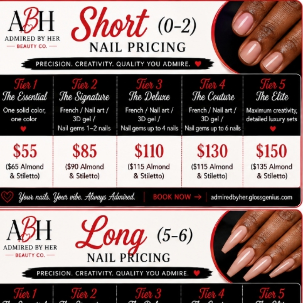 Short Full Set at Admired By Her Beauty Co. in Sliver Spring, MD
