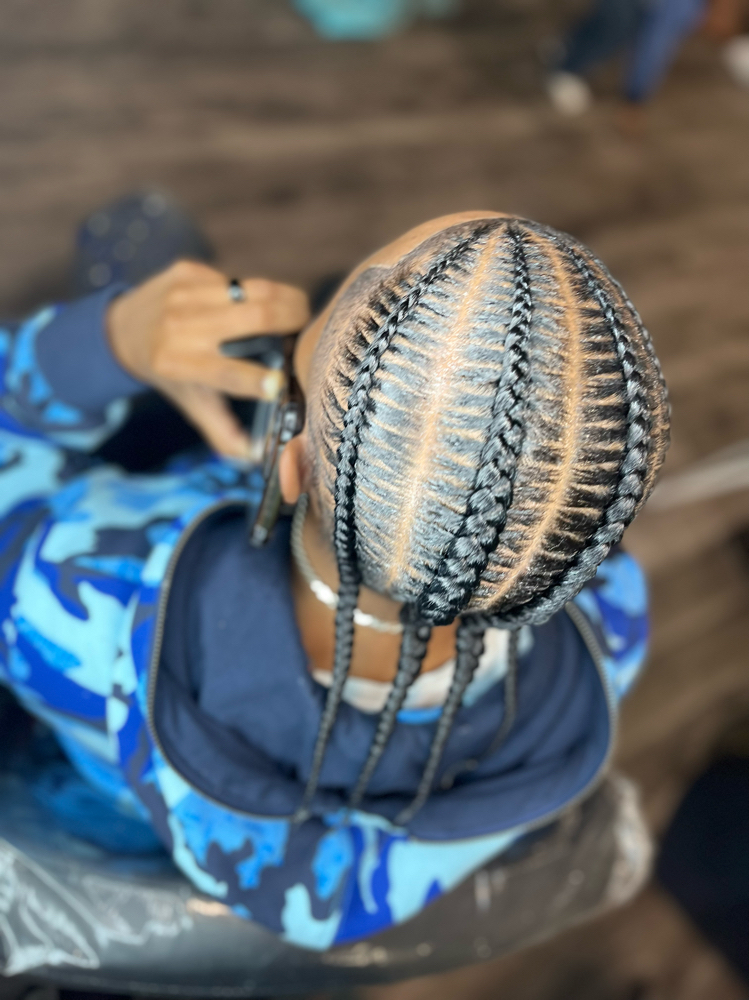 Men 4 Braids at BraidsByChardonnay in Milwaukee, WI