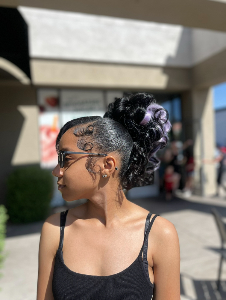Updo style