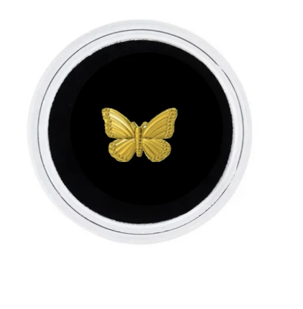 18k Gold Butterfly Tooth Gem