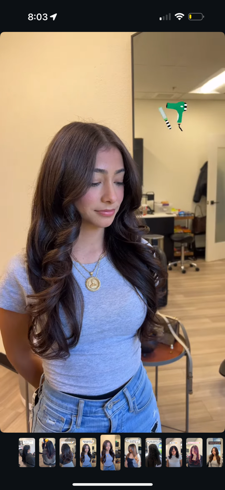 Haircut clean up (maintenance trim)