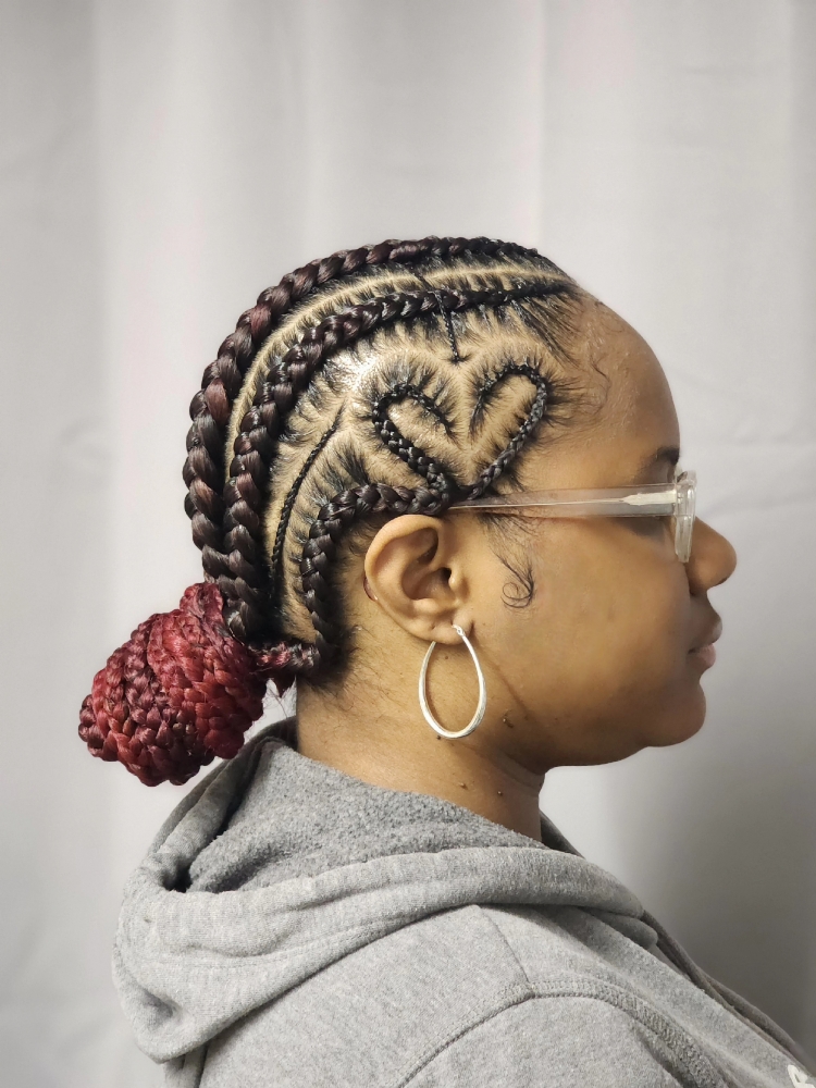 Feed-In Braids/Bun at Happy,Healthy_Hairfidence in Henry County, VA
