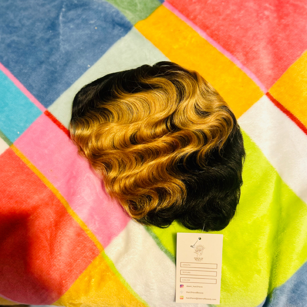 Pixie Cut/ Finger Wave Wig