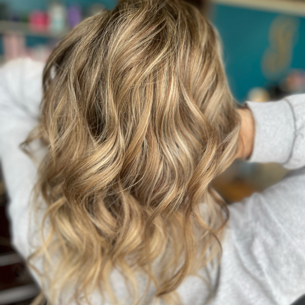Partial Highlights With Root Color at Intrigue Salon and Body Studio in Menominee, MI