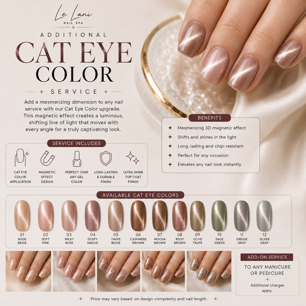 Cateye Color at Le Lani Nail Spa in Los Angeles, CA