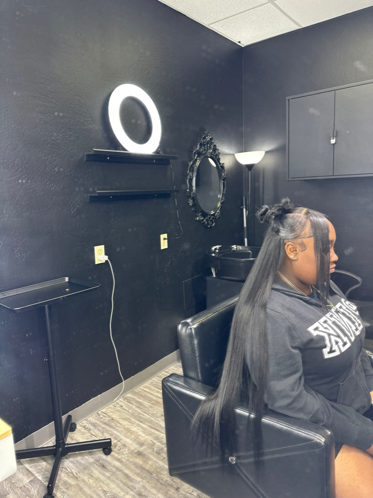 3D half up half down (with bangs) at alluredbyky in laveen, AZ