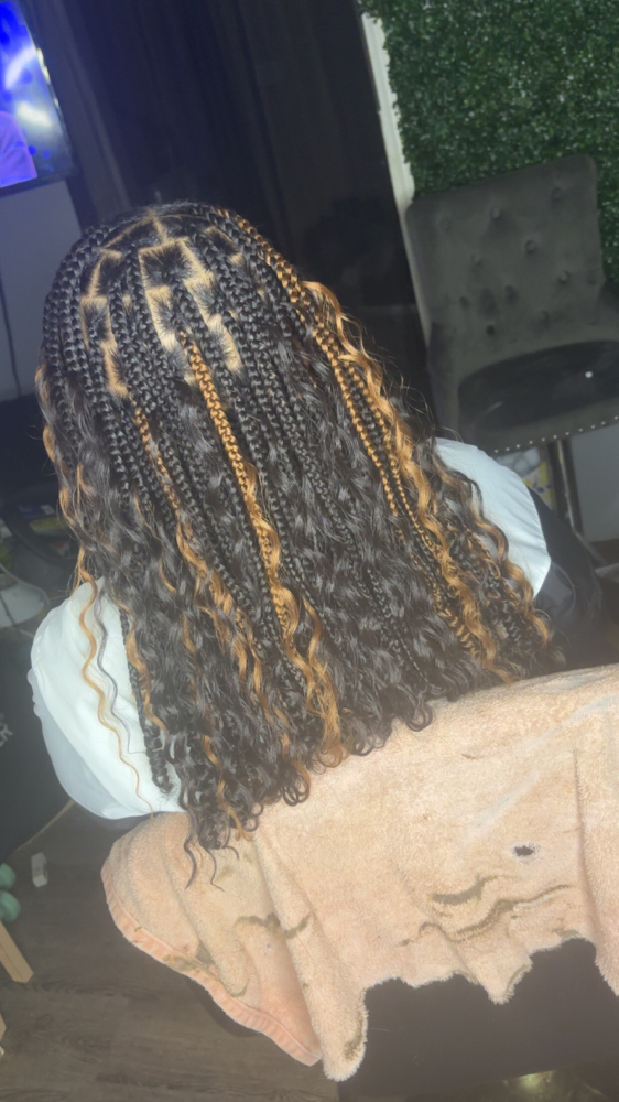 Medium Boho Knotless at Unique’ Creationz by Jhene’ in Jacksonville, AR