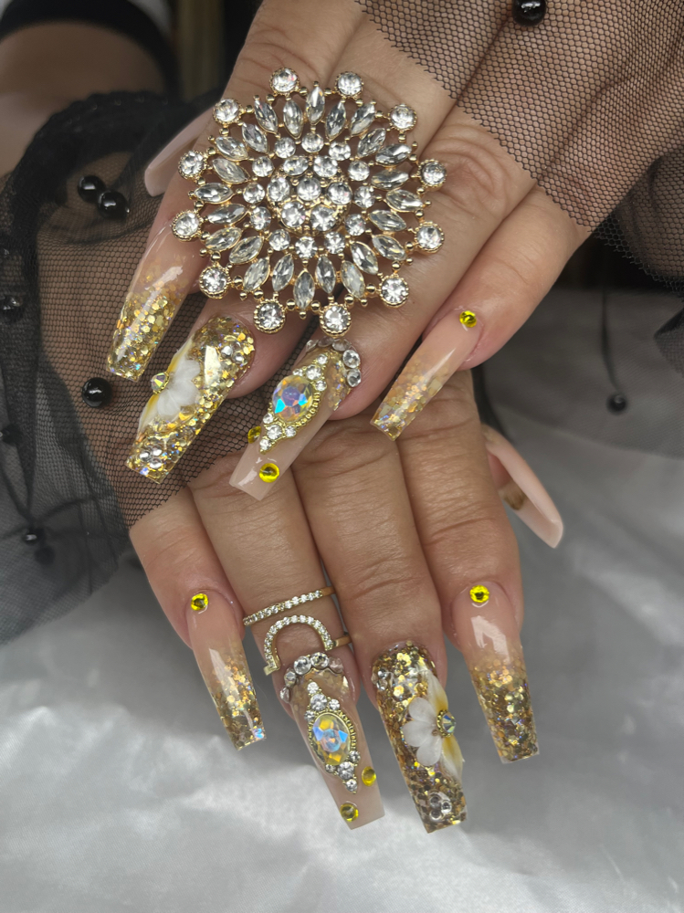 Long Acrylic Full Set