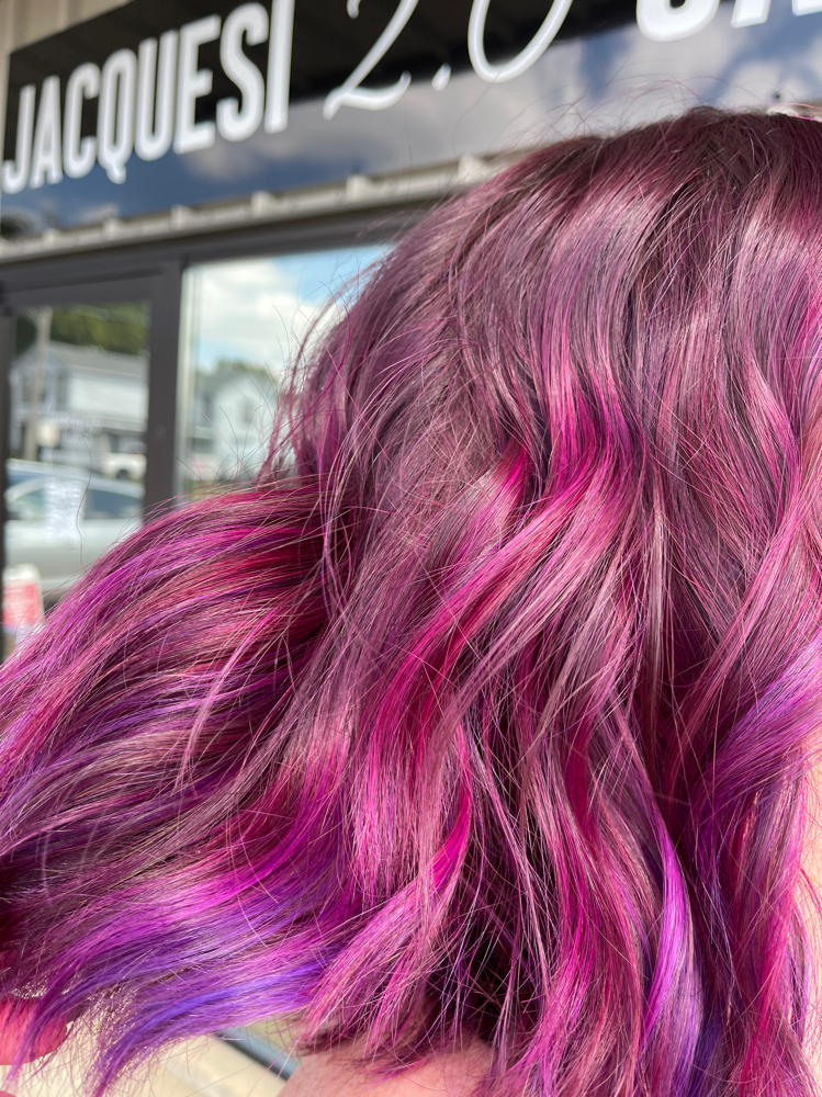 Custom VIVID Color Session at Jacquesi 2.0 Salon in Mendota, IL