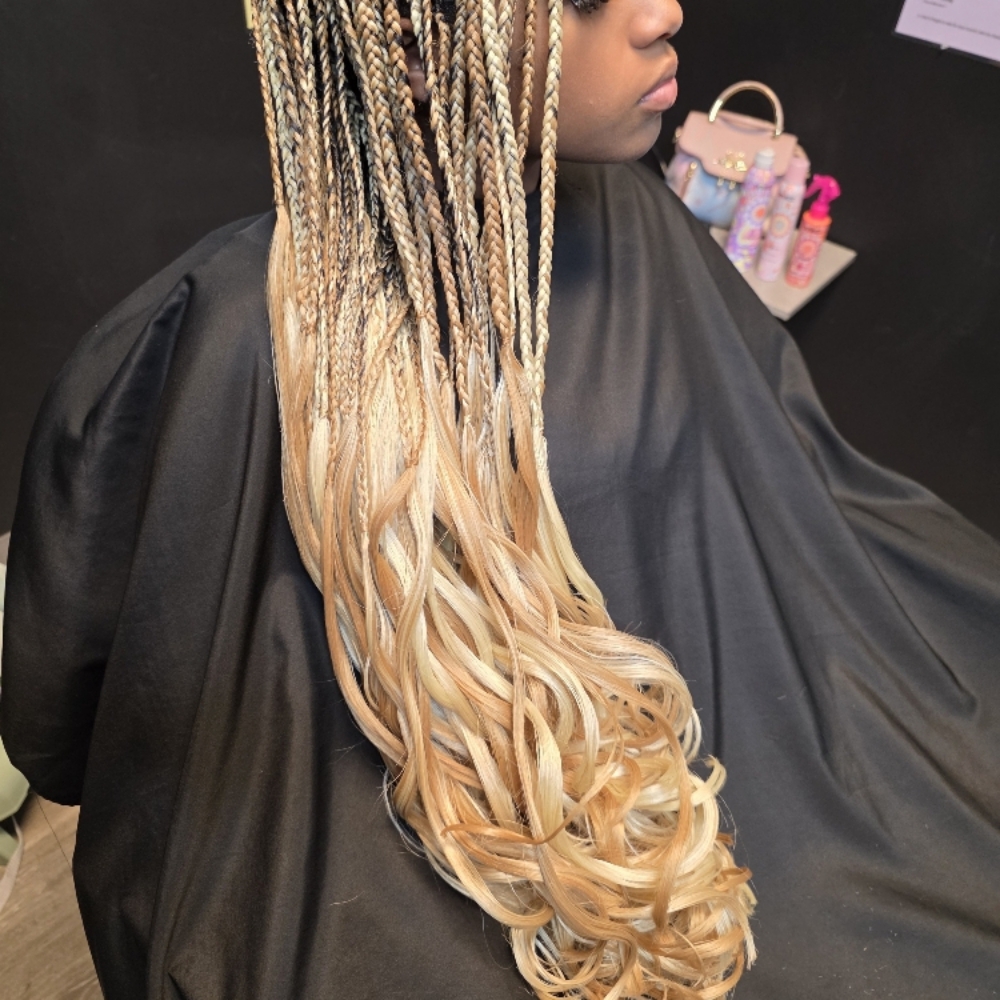 French Curl Braids at Empire Stylez Beauty & Barber Shop in Cookeville, TN