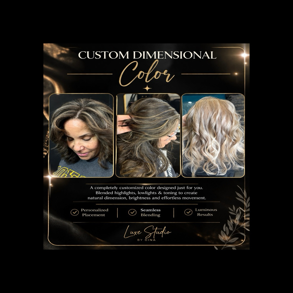 Custom Dimensional Color at Luxe Studio By Gina in Moorestown, NJ