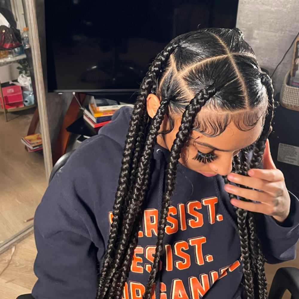 Jumbo Knotless Braids at Lavished.rinaii in Victorville, CA