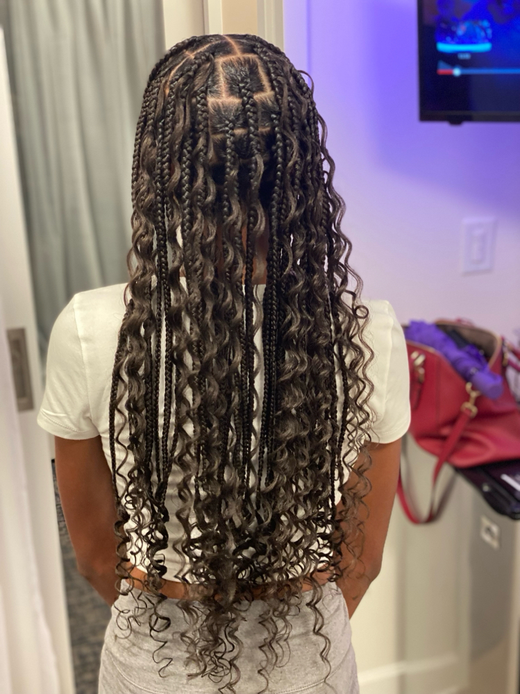 Boho Knotless Braids