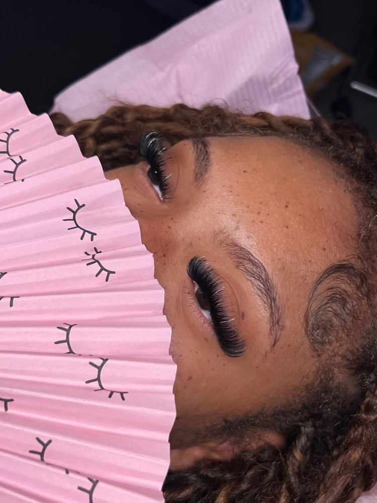 Glitter lashes at LashedBySmash in Sacramento, CA