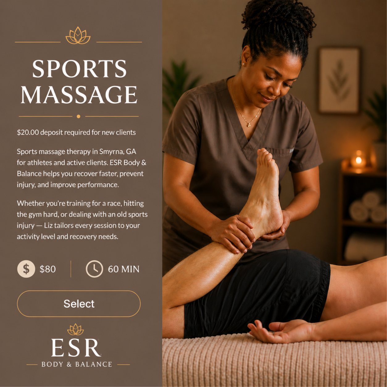Sports Massage at ESR Body & Balance in Smyrna, GA