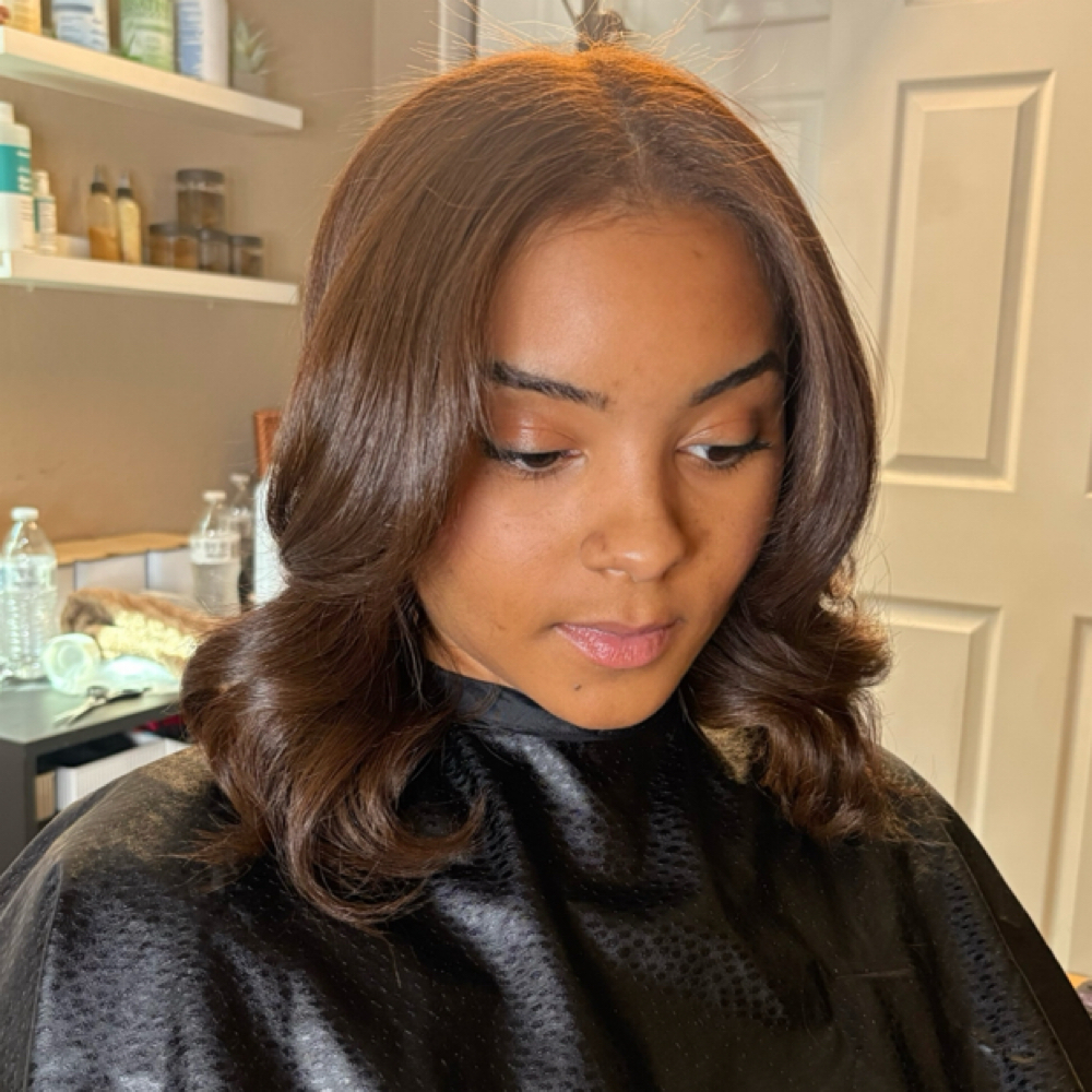 Natural Hair Press + Trim at The Arie Beauty Bar in Sacramento, CA