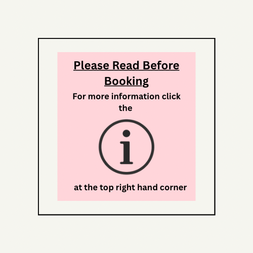 Please Read Before Booking