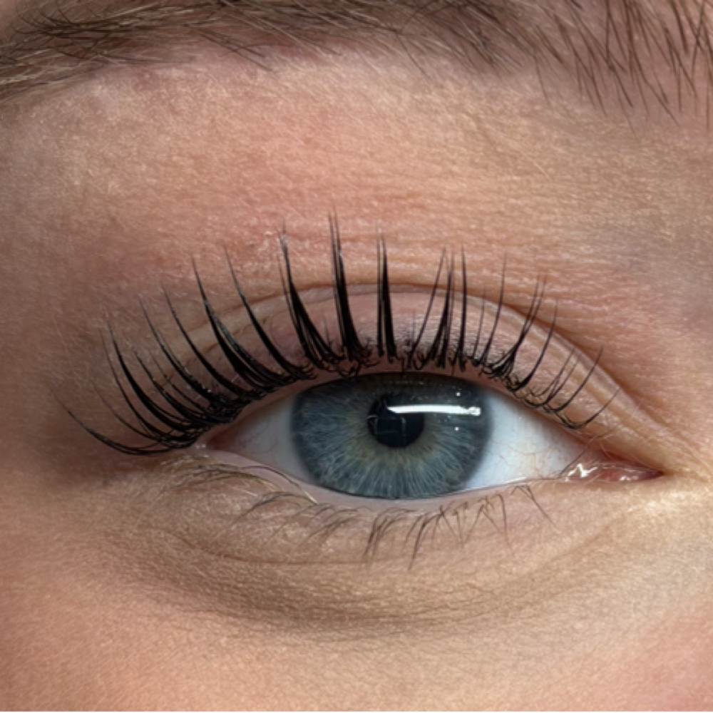 korean lash lift MODEL at Dollhouse Lash & Brow in Des Moines, IA