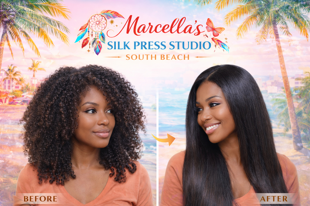 Silk Press Studio Silk Reset at Hair Services in Miami Beach, FL