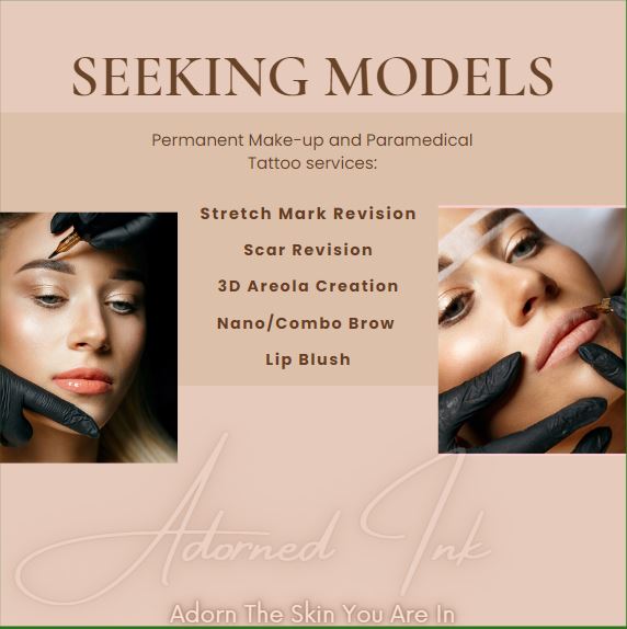 MODEL *Promotional service* at Adorned Ink in Bronx, NY