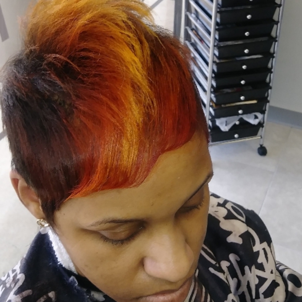 Pixie Cut & Style at A Tad of Hair Studio in West Chester, OH