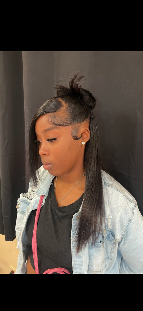 Frontal Half Up Half Down
