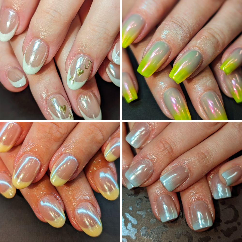 Gel X Full Set French W/Chrome