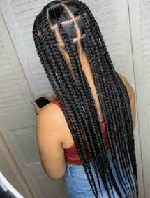 Large Knotless Braids