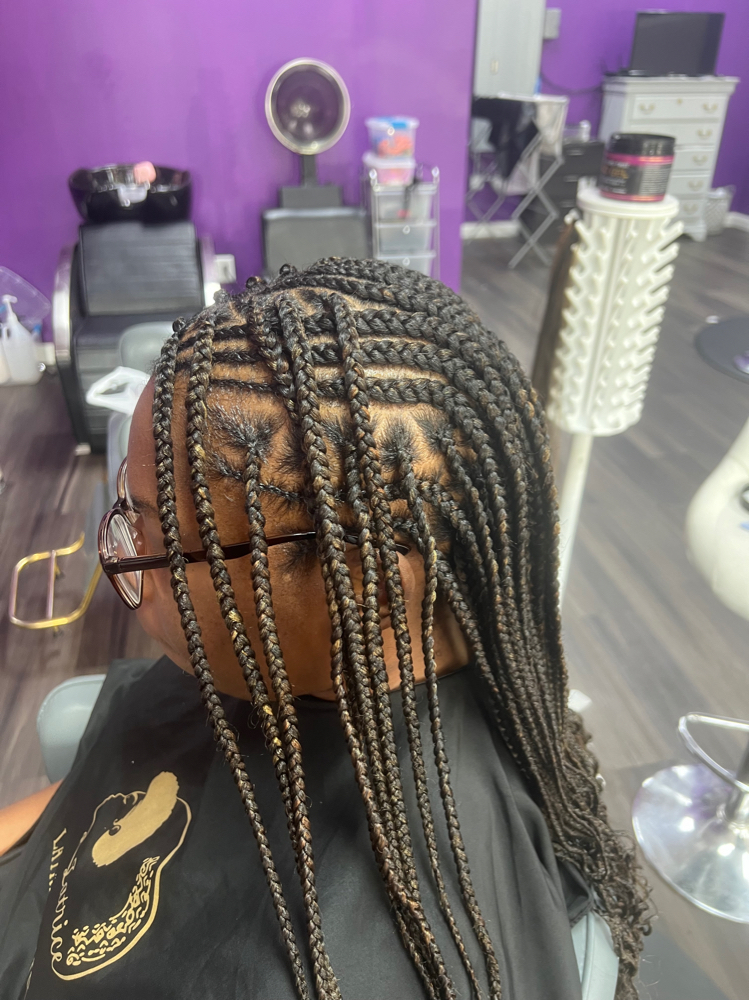 Fold Over Knotless Braids