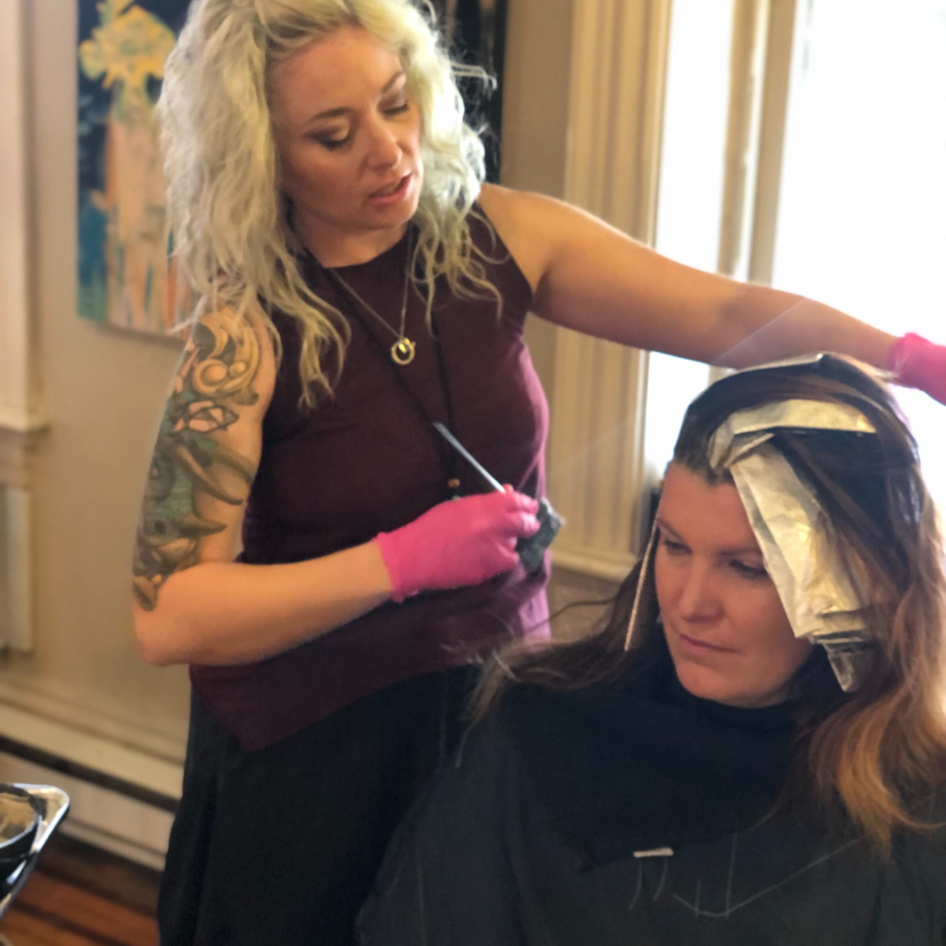 Partial Foil at Drop Hair Studio in Hummelstown, PA