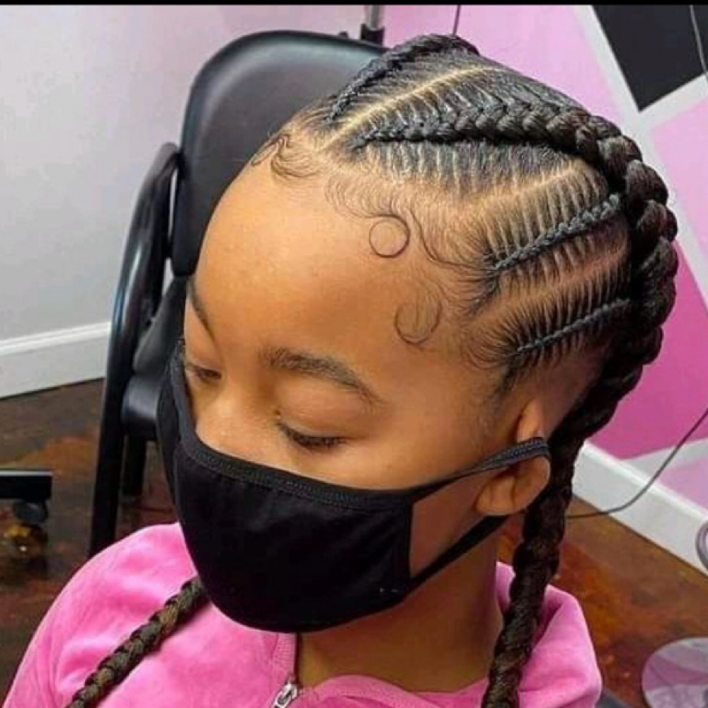 French Braids at Kids And Teens Braiding Center in Clinton, MD