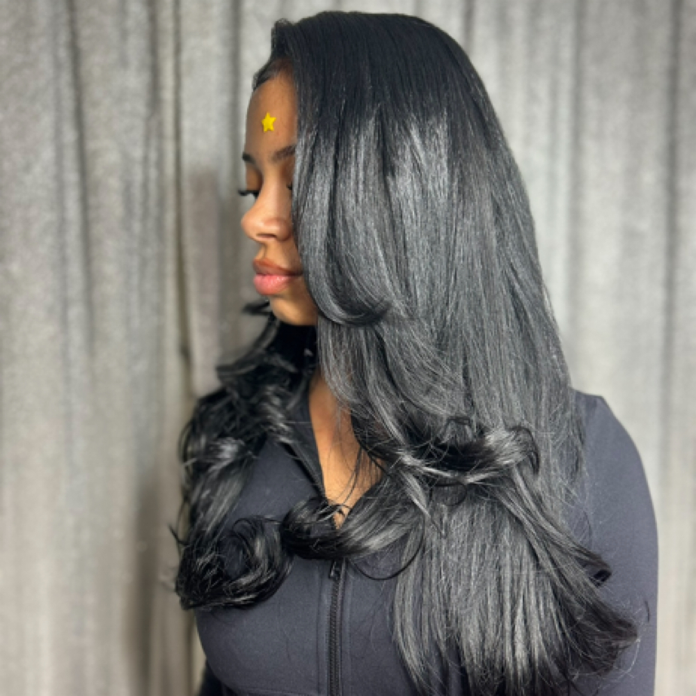 Silk Press + Clip Ins at So Glamorous Beauty in Van Nuys, CA