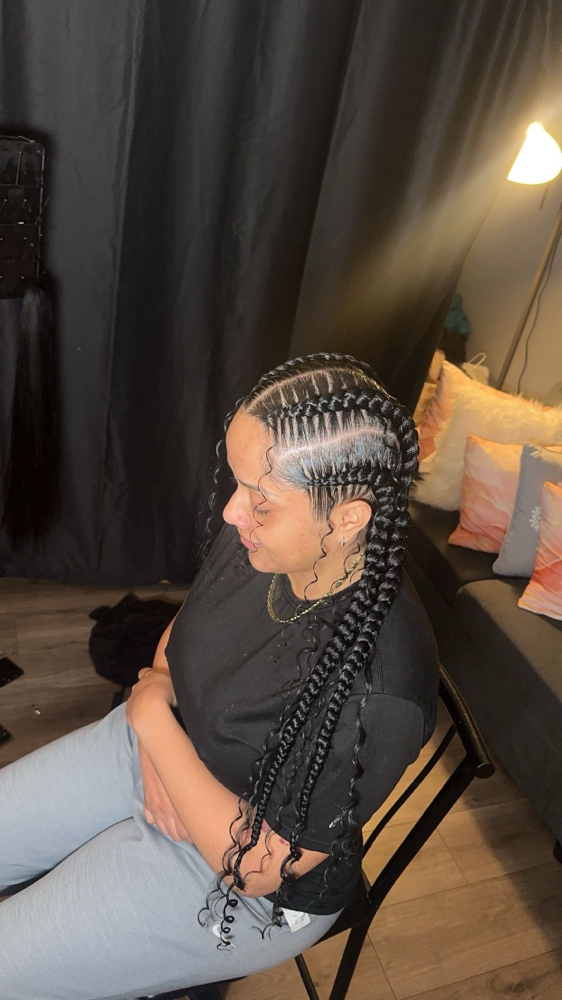 4 Braids w Extensions