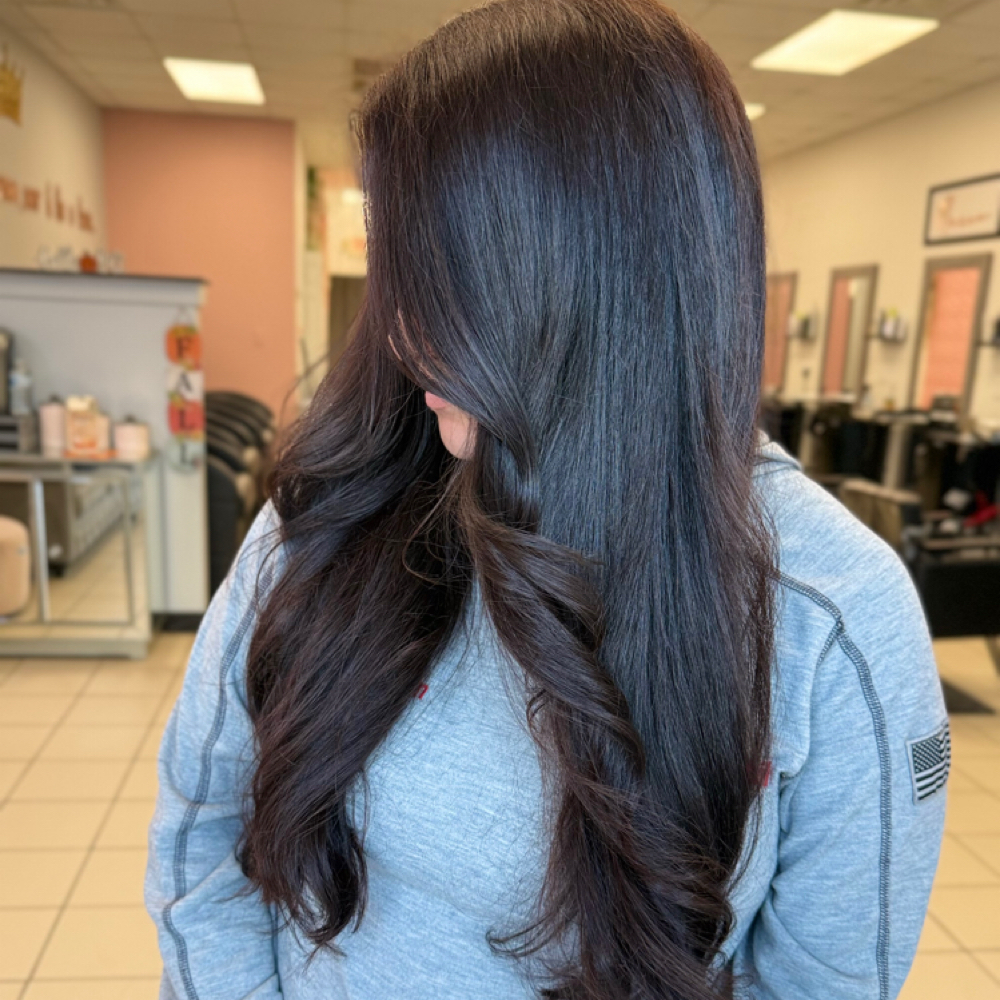 Solid Tint/Grey Coverage at Crowned by Debra Lee 👑 in Pasadena, TX