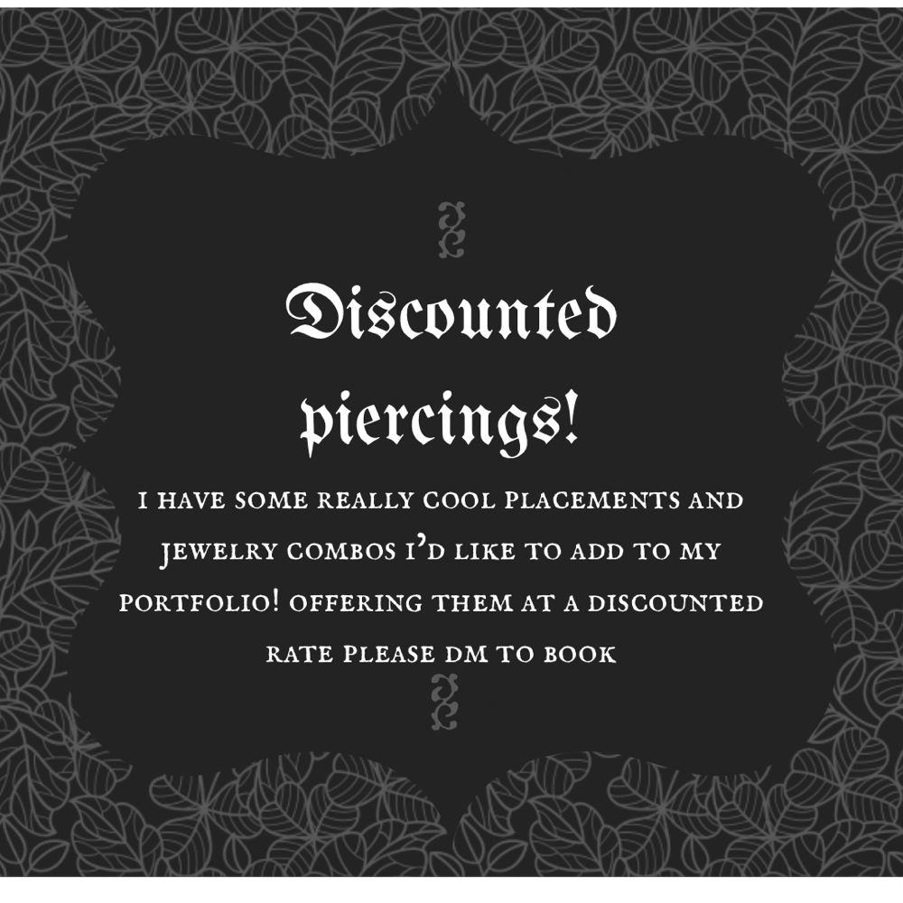 Portfolio Piercings at SkinCreep Tattoo in Prescott Valley, AZ