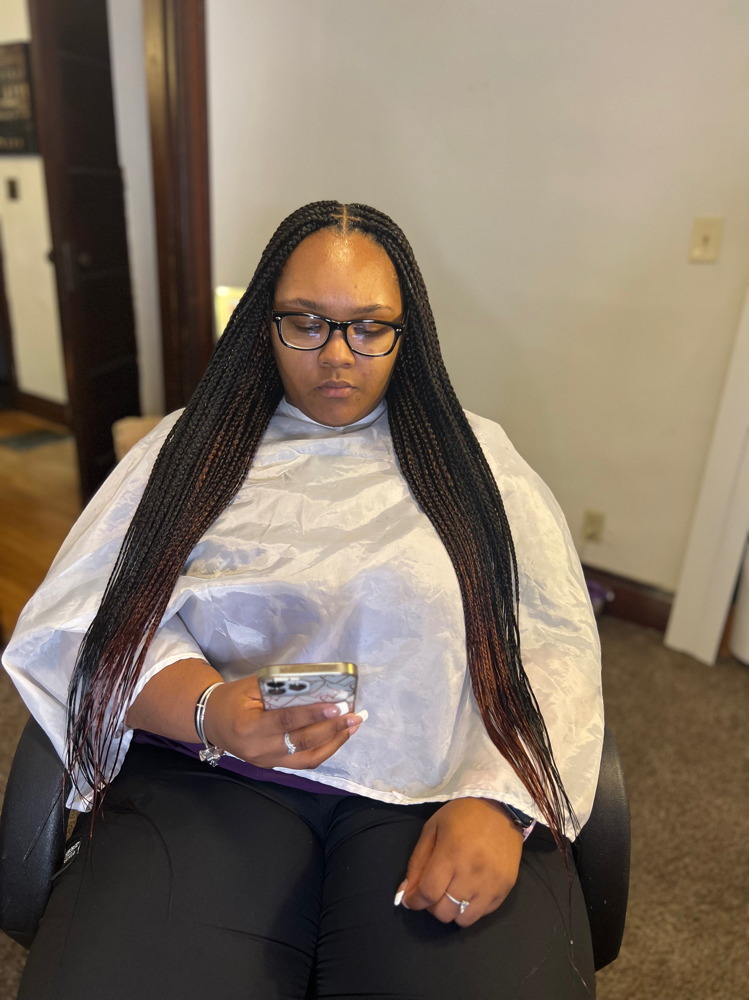 Small Knotless Box Braids