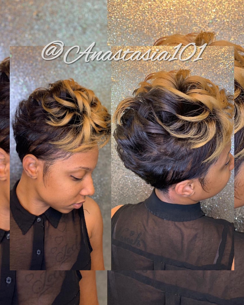 Relaxer Retouch Perimeter Short Cut at Anastasia101 LLC in Avondale, AZ