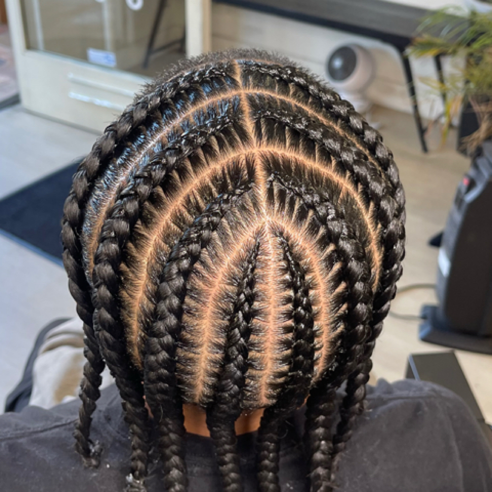 8-10 Braids (NO ADDED HAIR) at GlammedByReesa in Walnut Creek, CA