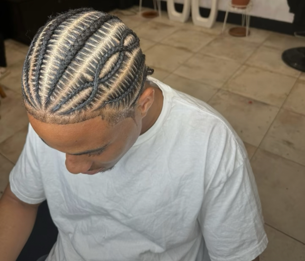 8 Stitch braids For Men With Wash