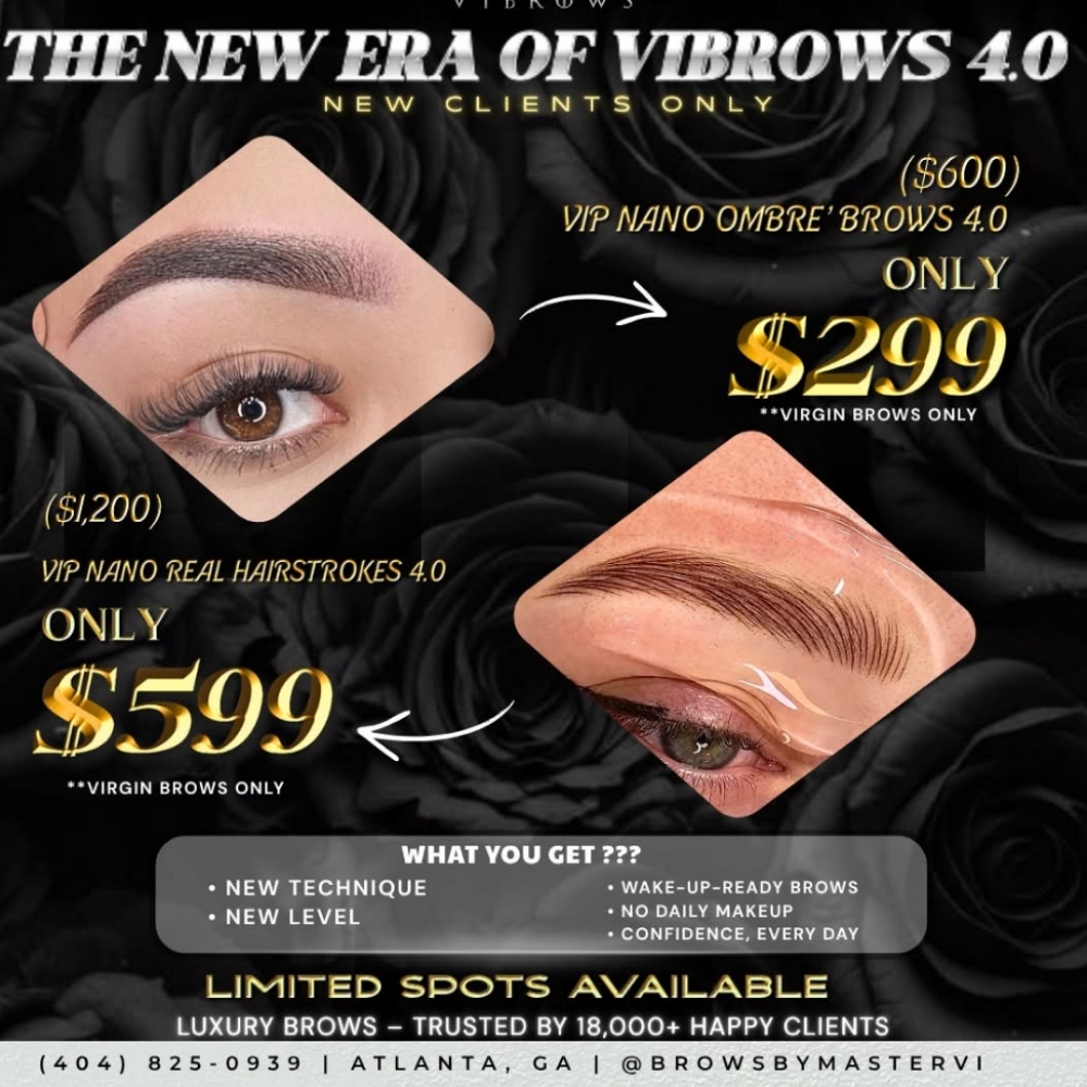VIP NANO OMBRE'BROWS 4.0 at ViBrows Atlanta in Norcross, GA