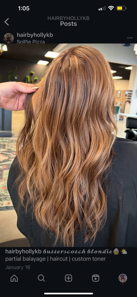 Partial Balayage at Hair by Holly in Uniontown, OH