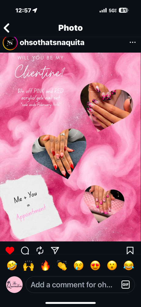 $14 OFF GEL X or ACRYLIC