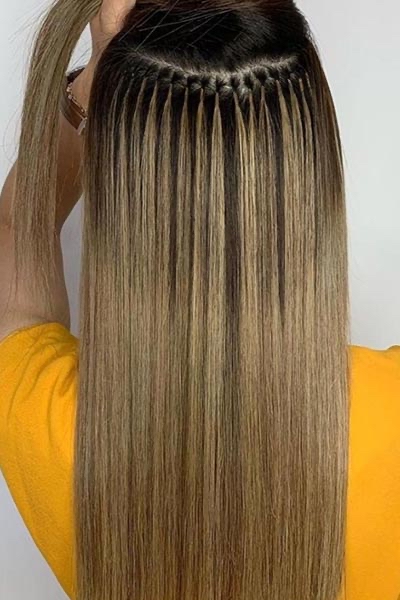 Keratin Bonded/ I Tip Extensions