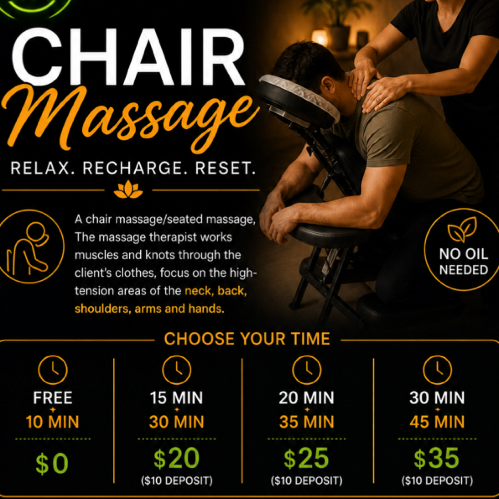 Chair Massage at Beauty Bomb Spa in Lawton, OK