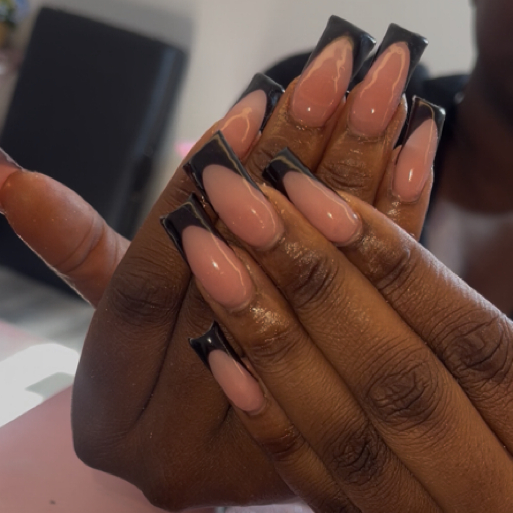 Long acrylic nails at Abbi’s nails & tats💕 in Milan, TN