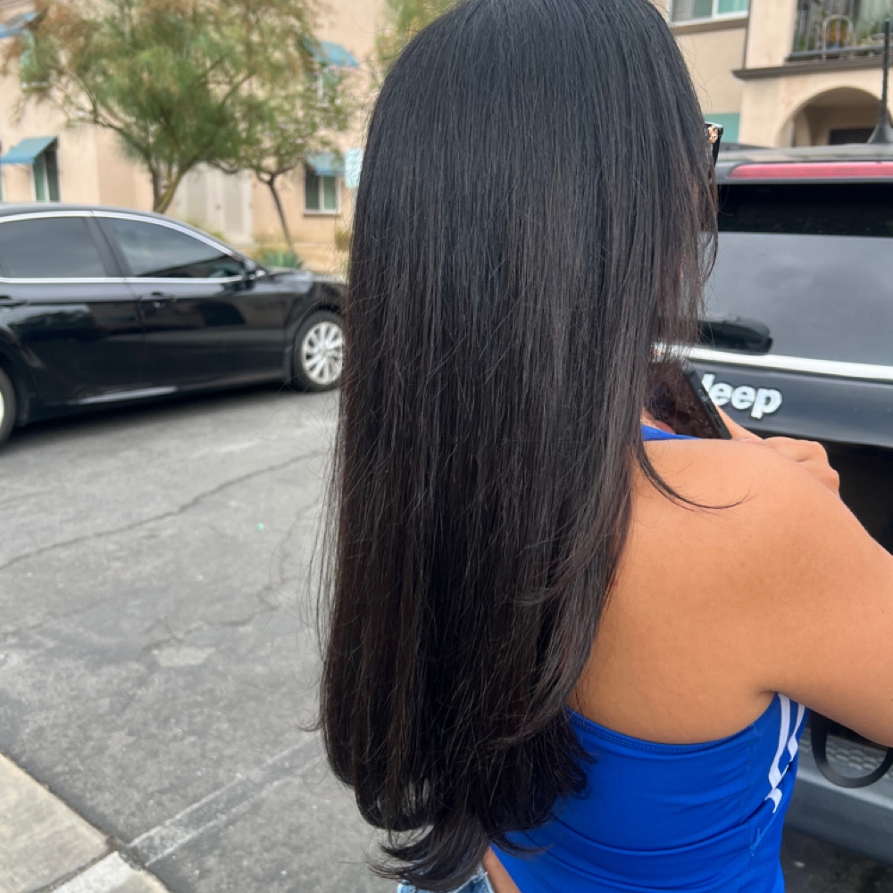 wash & blow out at Nova Hair Salon in Rancho Cucamonga, CA