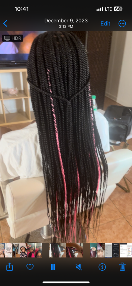 Medium Knotless/Lower Back Length