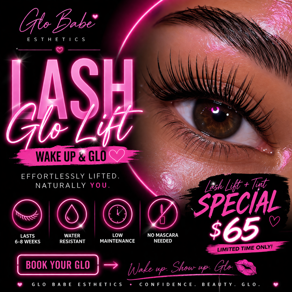 Glo Babe Lash Glo Lift at Glo Babe Esthetics By Rachel Kay in Dayton, OH