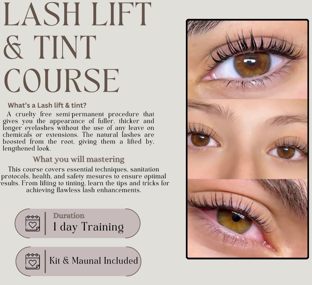 Lash Lift & Tint Course